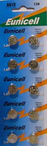 HOP LINK 10 X AG13 LR44 Button Cells Batteries - A76 L1154 SR44 G13 357-1.5V
