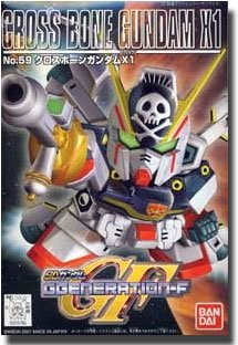 Bandai Hobby BB#59 Cross Bone Gundam X1, Bandai SD Action Figure