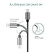 Aokesi iPhone Charger 3Pcs 3ft 6ft 10ft Nylon Braided 8Pin Lightning to USB Cable Cord Charger Compatible with iPhone 7 7 Plus 6 6s 6 plus 6s plus, iPhone 5 5s 5c,iPad, iPod and More(Black)