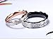 Fate Love 2pcs Romantic I Will Always be with You Couples Promise Engagement Wedding Ring Set/Ring Necklace A Pair for Lover