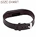 Moretek Smart Watch Band for Fitbit Flex Replacement Band with Chrome Clasp Accessory Wristband (Black/Brownyun/Browngrid 3)