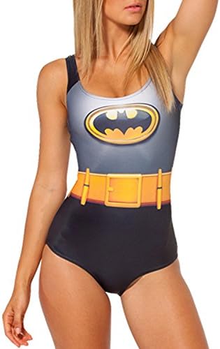 v17ee Women Sexy One Piece Swimsuit Bikini Swimwear 3D Digital Print Tight Stretch Bathing Suits