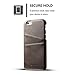 Wallet Phone Case, Slim Leather Back Case Cover With Credit Card Holder Grey Case , For 4.7 inches (iPhone6/6S)
