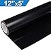 Heat Transfer Vinyl HTV for T-Shirts 12 Inches by 5 Feet Roll (Black)