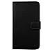 kwmobile Case Compatible with Huawei Ascend Y300 - Wallet Case PU Leather Phone Cover with Card Holder Slots - Black