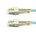 CableJoy SC-SC 10GB 50/125 OM3 Duplex Multimode PVC Fiber Optic Cable, Aqua (10 Meter)