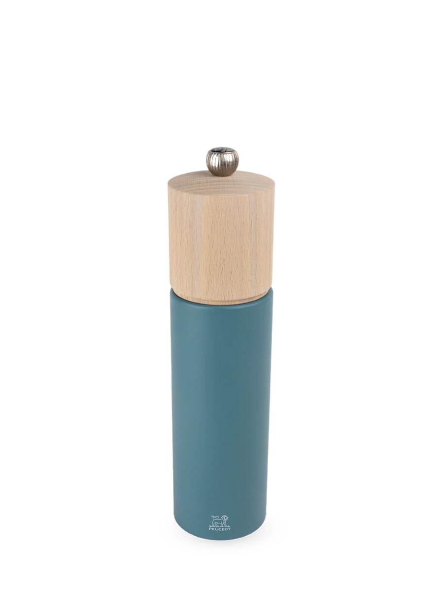 PEUGEOT - Boreal 21 cm Pepper Mill - Classic Grind System - Made with PEFC Certified Beech Wood - Made in France - Celestial Blue