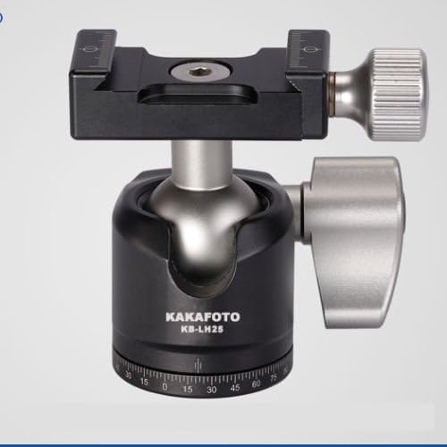 KAKAFOTO 25mm mini Aluminium Alloy Low Center Of Gravity Ballhead KB-LH25 ARCA Sirui RRS SUNWAYFOTO Compatible