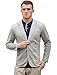 Allegra K Men's Two Pockets Front Two Buttons Long Sleeve Blazer
