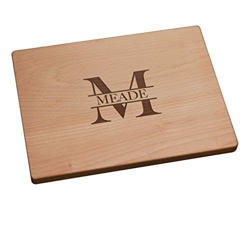Personalized Cutting Board Last Name Monogram Handmade