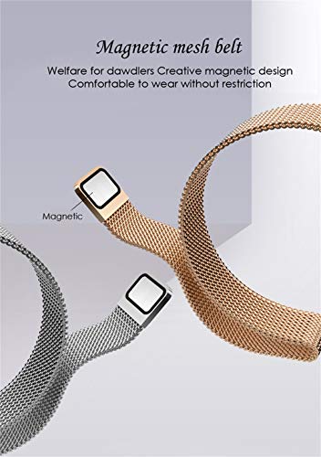 Sunward 1.04 inch TFT Screen Heart Rate Blood Pressure Monitor Pedometer Sports Watches, Fitness Tracker for Kids Women and Men (Rose Gold)