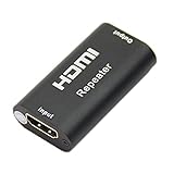 SODIAL(R) 1080p 1.65G bps Mini HDMI Repeater Extender Amplifier Booster Adapter Black