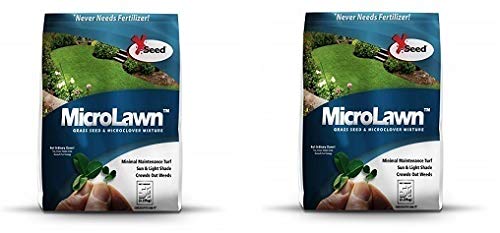 X-Seed 440AS0135UCT-5 MicroLawn Grass & Micro-Clover Mixture, 5, White (Тwо Расk)