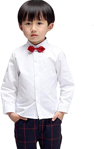 モリハニ ｍｏｌｉ ｈａｎｉ 子供 ワイシャツ シャツ チェック 柄 Yシャツ キッズ 結婚式 発表会 男の子 卒業式 入学式 90 100 110 1 130 140 リボン付き