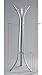 King's Brand Furniture-Laporte 9-Hook Freestanding Metal Coat & Hat Rack Stand, Silver