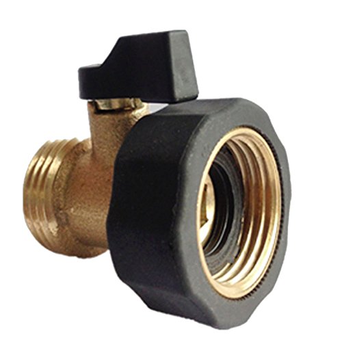Heavy Duty Brass Garden Hose Connector Shut Off Valve Water