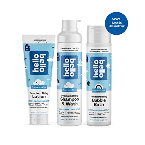 Hello Bello Fragrance Free Extra Gentle Shampoo & Body Wash TearFree