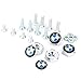License Plate Frame Screw Bolts - Logo Cap Cover Metal Screw Bolts Nuts Anti-Theft Universal Car Truck Accessories fit for BMW 4PCS/Set