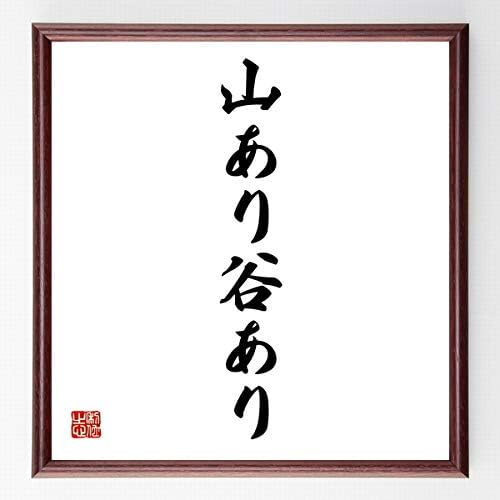 書道色紙 名言 山あり谷あり 濃茶額付 受注後直筆 千言堂 B03fym8z 3 7円 人気海外一番 100 品質保証 全品送料無料 即日出荷 Sale開催中