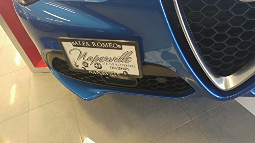 GMG Motorsports NO Holes License Plate Bracket Kit for The ALFA Romeo Stelvio Models No Drill Tow Hook License Plate Mount - Thumbnail 6