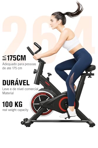 Bicicleta Ergométrica Bike Spinning | Alto Desempenho, Conforto, Uso Doméstico, Queima de Calorias