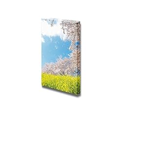 Canvas Prints Wall Art - Japanese Spring Scenics | Modern Wall Decor/Home Decoration Stretched Gallery Canvas Wrap Giclee Print. Ready to Hang - 18" x 12"
