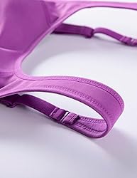 SYROKAN Full Coverage Sports Bras for Women High