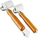 2 Wood Wallpaper Flat Seam Roller - Internal External Corner PU Roller for PVC TPO EPDM Roofing Vinyl Decking Membrane and Tarpaulin Banner Welding, Automotive Audio Sound Deadening Tools