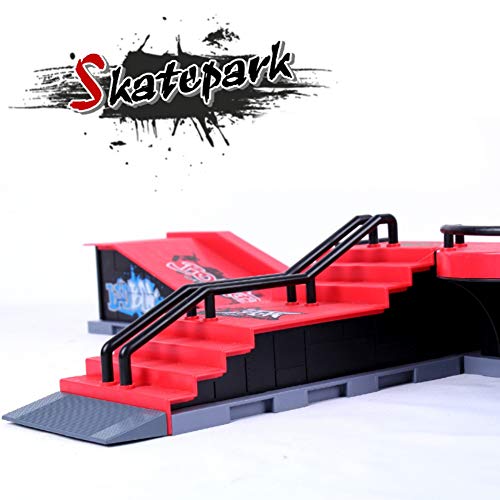 image for Wenasi Skate Park Kit, Ramp Parts for Finger Skateboard Ultimate Parks