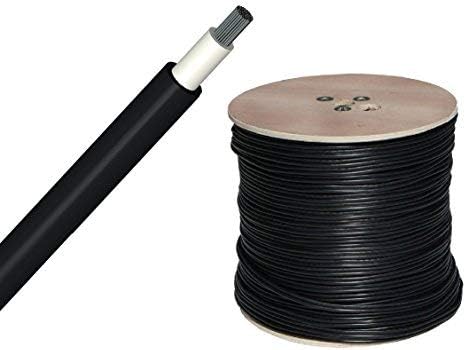 25 Meter Premium Solar Cable h1z2z2-k 1 x 4 MM2 - CE + tüv2 - erdverlegbare - TÜV 2 PFG 1169/08.2007 and VDE - COPPER BRAID TINNED 4MM ² - (FOR E.G. as Connecting at dachinstallationen Von Solar) 25m