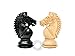 House of Chess - Ebonized/Boxwood Rio Staunton Chess Pieces - King Height: 4 Inch (102 mm) - 2 Extra Queens - Triple Weighted