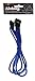 BitFenix Alchemy Multisleeve 4-Pin 30cm PWM Fan Extension Cable - Blue Sleeve/Blue Connector (BFA-MSC-4F30BB-RP)