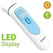                     Thermometer for Fever Forehead and Ear Thermometer Baby, Kid and Adult LED Display Accurate Reading with Fever Indicators   