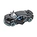 CLEVER BOYS 1:32 Diecast Vehicle Car Model Toy Pull Back with Sound Light for Kids Over 3 Year up. (Black)