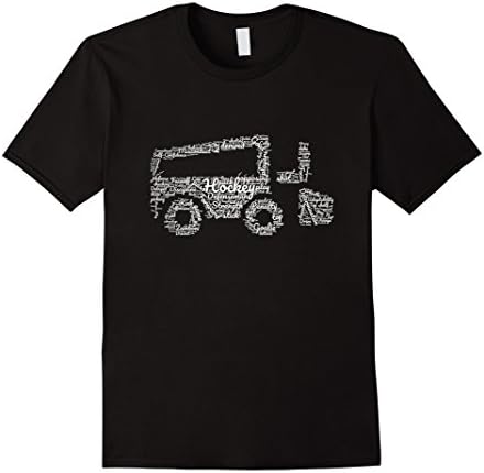 Word Ice Hockey Zamboni Shirt - Beer League Goon Fun Cool