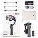 Snoppa Atom 3 Axis Foldable Gimbal for Smartphone & GoPro Hero 4 5 6, Wireless Charging, Built-in Mic Jack, One-Key Switch V/H Orientation, 310g Payload, W Mini Tripod, Black