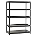 Edsal MR482472BLB Black Steel Shelving Unit, 5 Shelves, 5000 lb. Capacity, 72