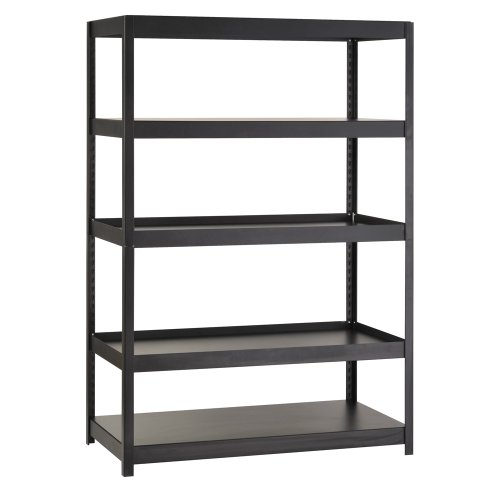 EDSAL MR482472BLB Black Steel Shelving Unit, 5 Shelves, 5000 lb. Capacity, 72