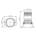 B6L4P AMBER ORANGE 9-80V DC LED FORKLIFT EMERGENCY WARNING LIGHT BEACON STROBE EFFECT 12V 24V 36V 48V 72V (AMBER)