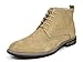 BRUNO MARC MODA ITALY URBAN-02 Men's Classic Lace Up Ankle High Original Suede Leather Perforated Wing Stripe Desert Wind boots SAND SIZE 11