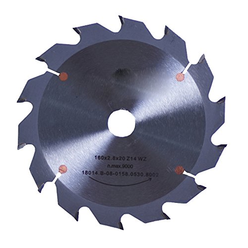 Connex COM361305 Circular Handsaw Blade Medium with 18 Teeth Carbide-Tipped, Silver, 130 x 16 mm