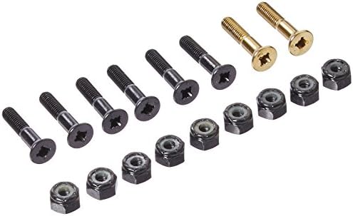 Plus Reserve Hardware Skateboard (12-Pack), Gold, 1-Inch