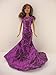 Awe Inspiring Purple Sequined Mermaid Gown Made to Fit Barbie Doll