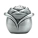 AVESON Vintage Rose Flower Style Antique Women Trinket Jewelry Gift Box Necklace Earrings Ring Storage Case, Sliver, Large