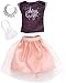 Barbie Complete Looks Tulle Skirt and Top, Black