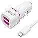 USB Car Charger, Dual Port [2.4A] w/ 4ft Micro USB Cable by LOOP, Charging for Smart Phones & Tablets | Samsung Sony LTE HTC Lenovo Blackberry Apple MP3 Players Digital Cameras & GPS Systems
