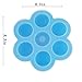 Fulu Silicone Egg Bites Molds Accessories-Fits Instant Pot 5,6,8 qt Pressure Cooker, Reusable Storage, Baby Food Container and Freezer Tray with Lid (Blue)