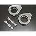 Astra Depot Chrome Turn Signal Clamps for Harley Softail Relocation Mount Bracket 41mm Fork