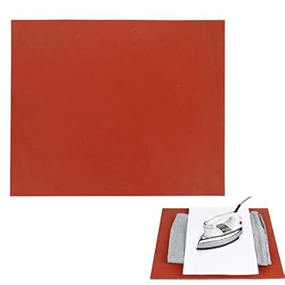 RUSPEPA 12" ×15" Silicone Pad, Flat Heat Press Replacement(Red)