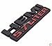 2PCs zorratin HEMI Matte Black wih red 5.7 LITER Chrome 3D Side Pillar Door Fender Trunk Emblem Badge Plate Decal with Sticker Set for Dodge Charger Ram 1500 Challenger Jeep Grand Cherokee